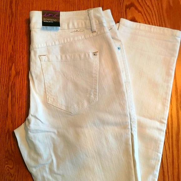INC International Concepts Denim - Inc Boyfriend Regular Fit Jeans